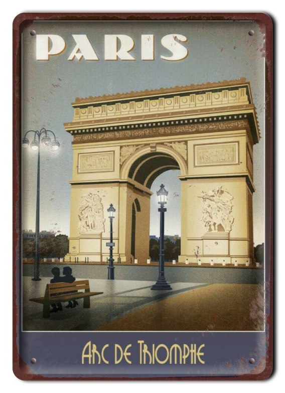 ParyŻ Tabliczka Metalowy Szyld Plakat Retro 11860 Szyldbazapl 1139